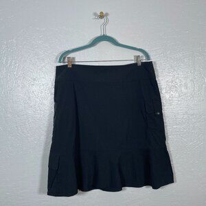 Royal Robbins Women 14 Black Discovery Skirt Pockets Quick Dry Stretch Gorpcore